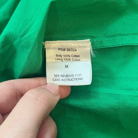 Love the Label Off the Shoulder Green Tiered Maxi Dress - Picture 5 of 6